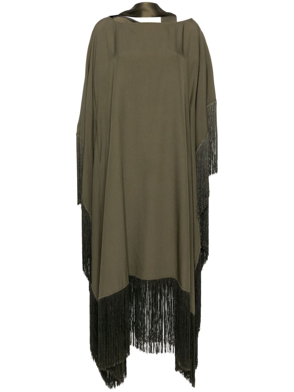 TALLER MARMO PRE Green Kaftan Dress With Fringe Detail