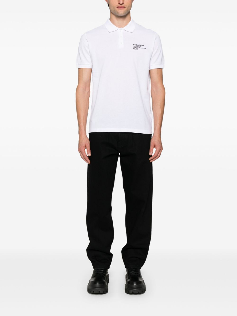 Dsquared2 Cotton Pique Polo Shirt