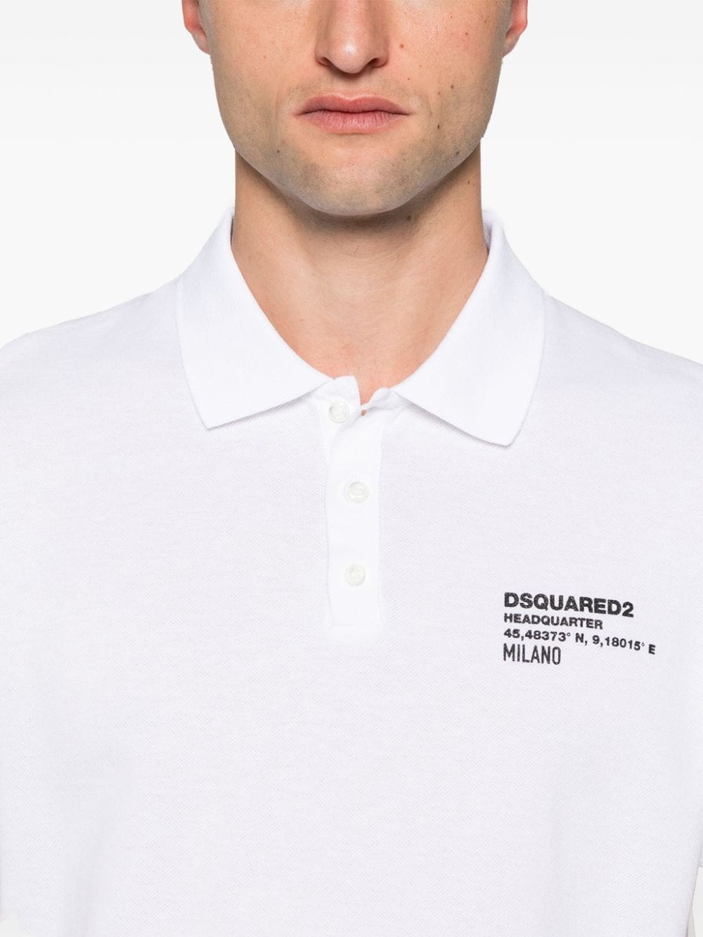 Dsquared2 Cotton Pique Polo Shirt