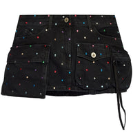 The Attico Fay Studded Mini Skirt