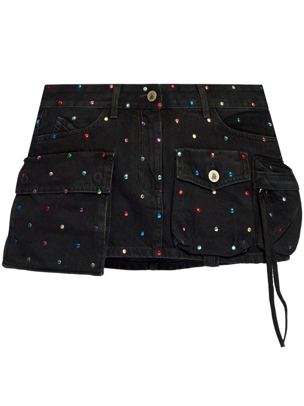 The Attico Fay Studded Mini Skirt