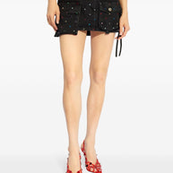 The Attico Fay Studded Mini Skirt