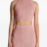 Balmain PB Labyrinth Knit Top