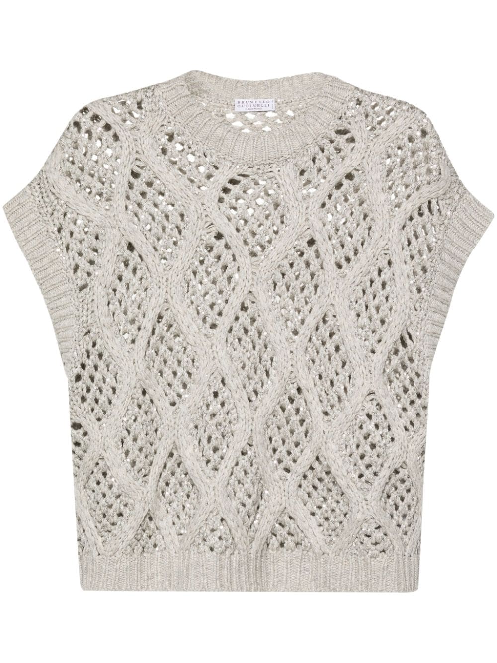 Brunello Cucinelli Cashmere Open Knit Sweater