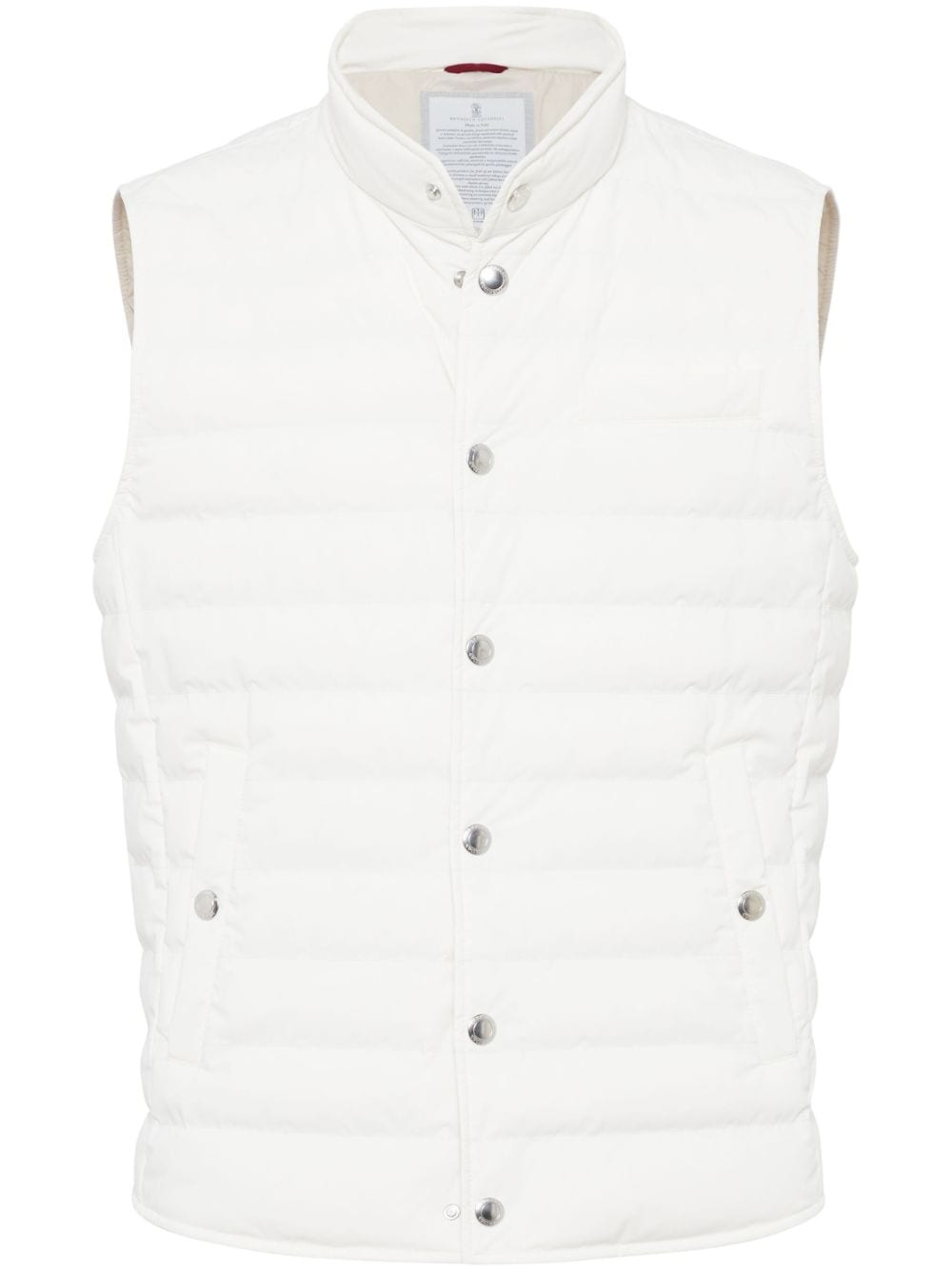 Brunello Cucinelli Quilted Vest White