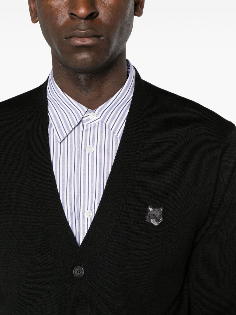 MAISON KITSUNE' Chillax Fox Wool Cardigan