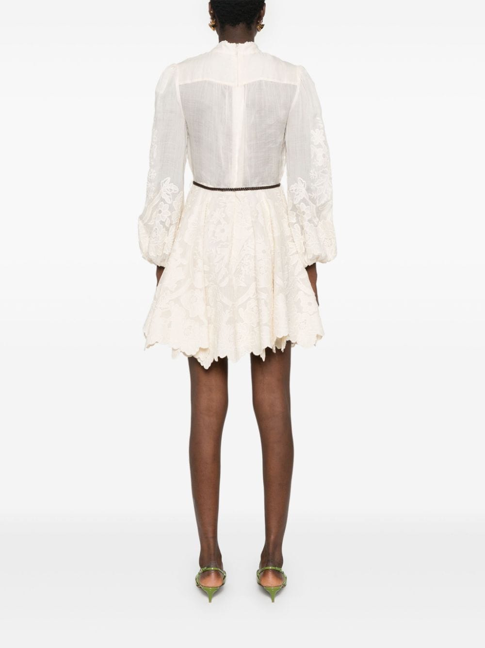 Zimmermann Ottie Embroidered Mini Dress