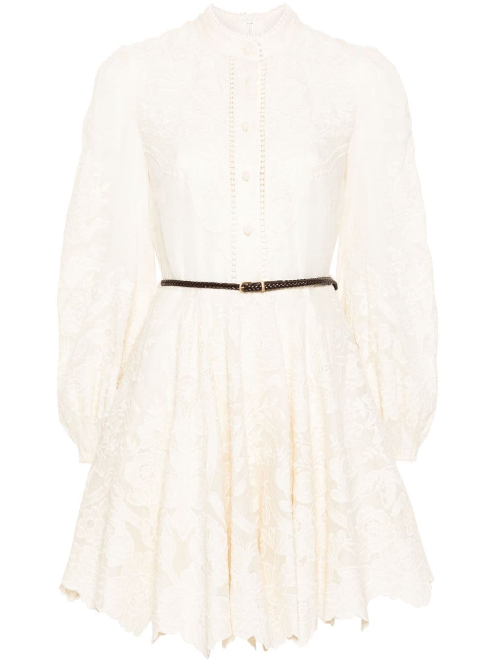 Zimmermann Ottie Embroidered Mini Dress