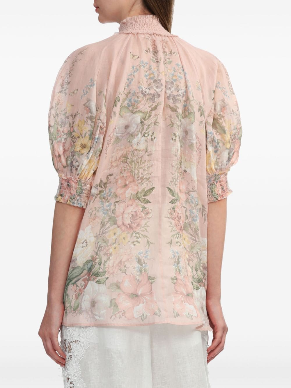 Zimmermann Waverly Ramie Shirt Pink