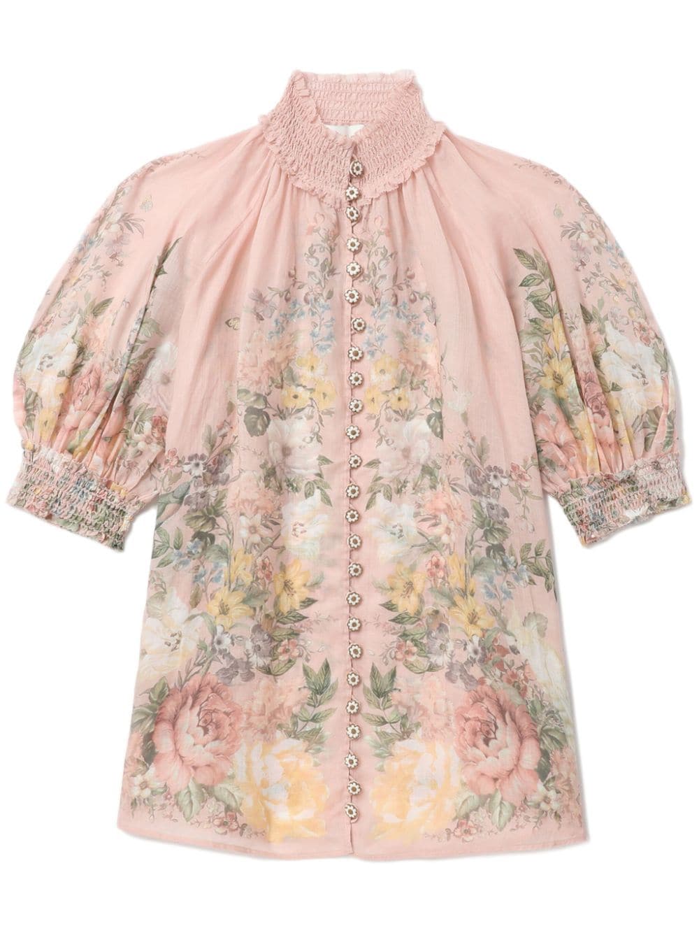 Zimmermann Waverly Ramie Shirt Pink