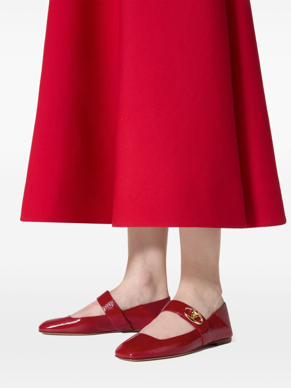 Valentino Garavani VLogo Locker Mary Jane Flats