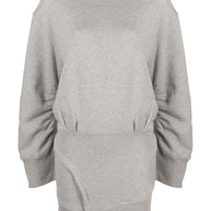 The Attico Ivory Asymmetric Mini Dress
