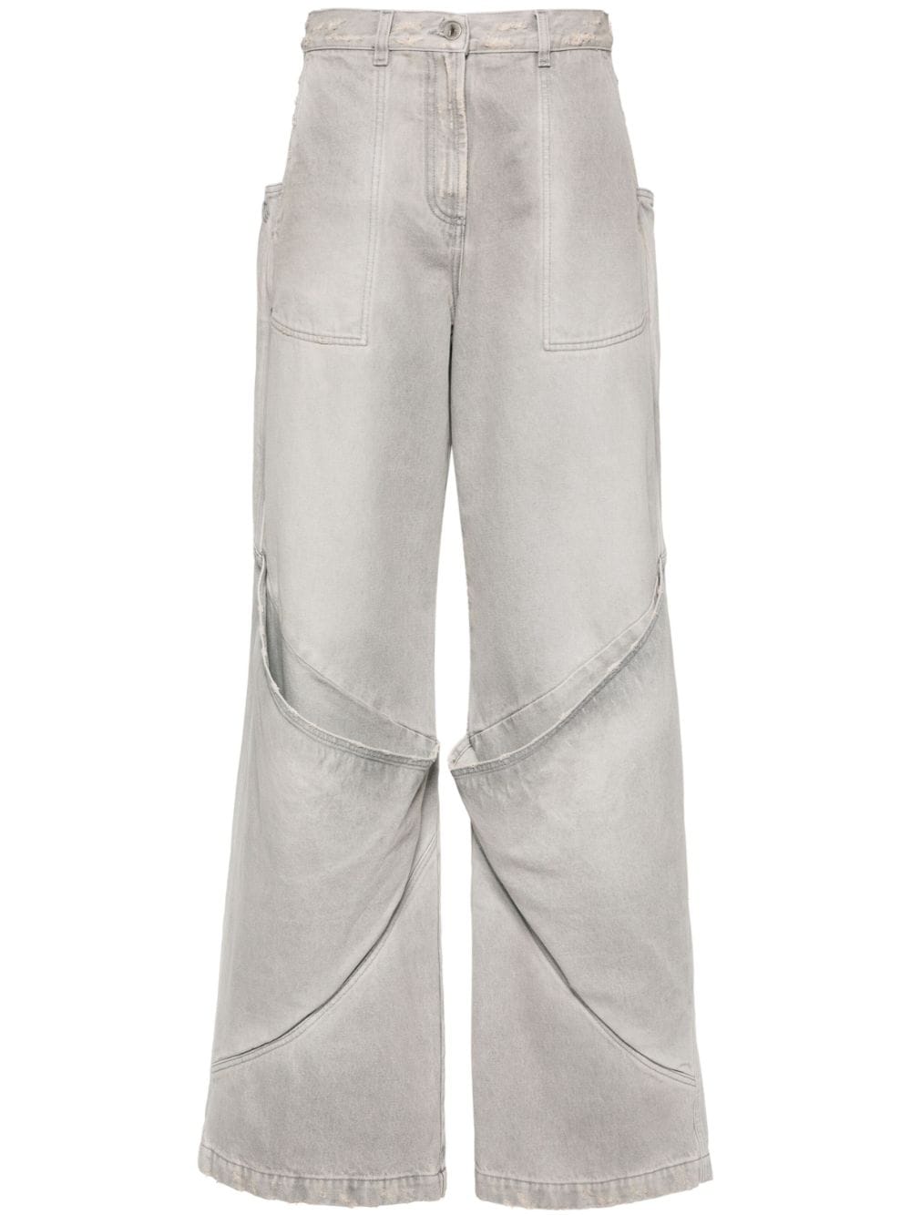 The Attico Vintage Grey Long Jeans