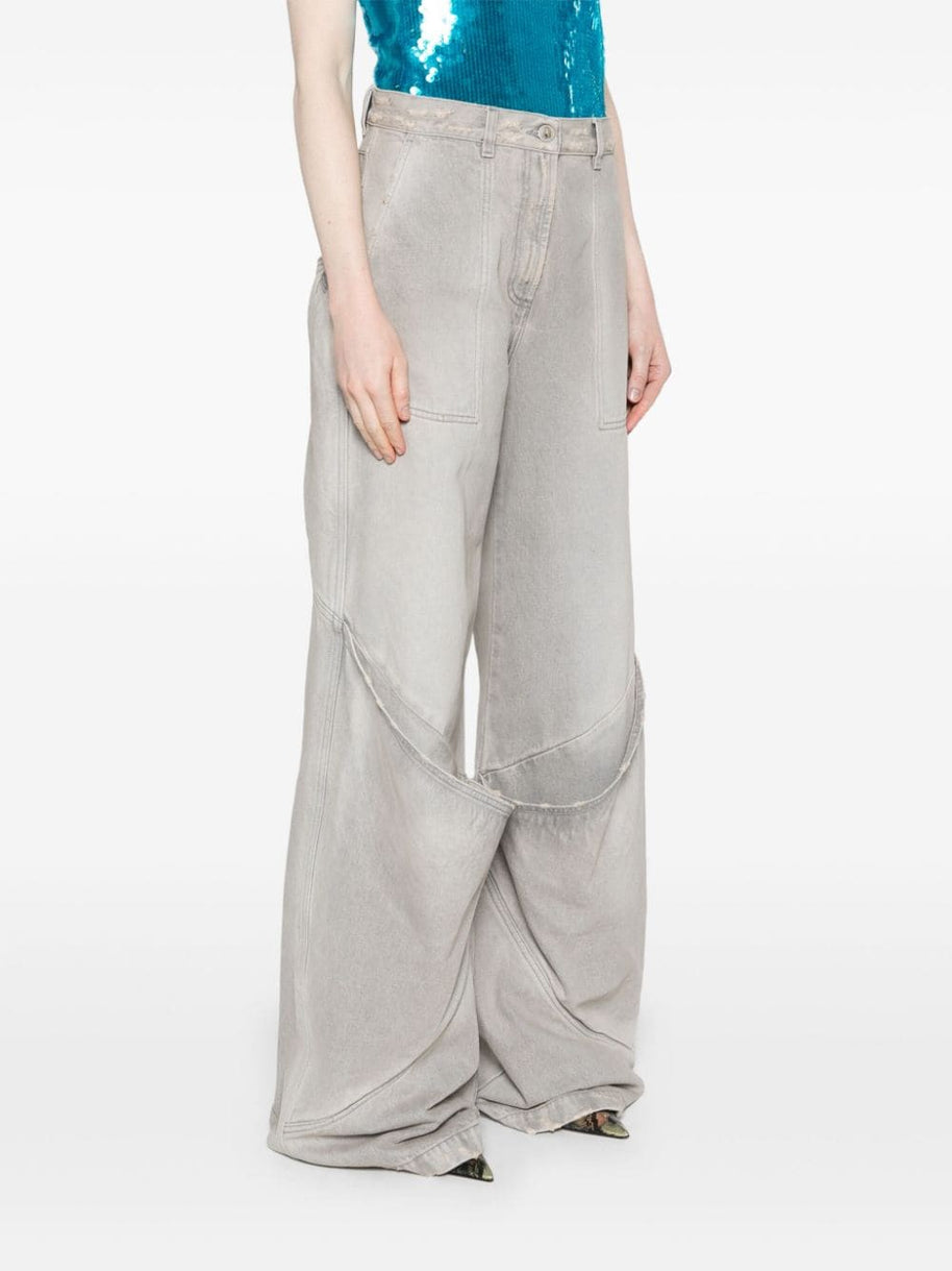 The Attico Vintage Grey Long Jeans