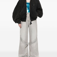 The Attico Vintage Grey Long Jeans