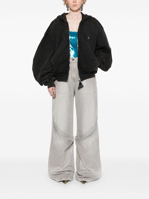 The Attico Vintage Grey Long Jeans