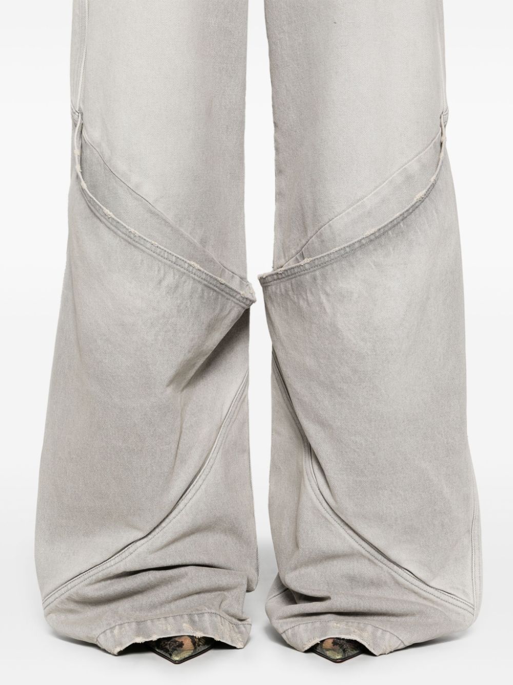 The Attico Vintage Grey Long Jeans