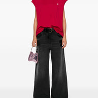 The Attico Layered Baggy Long Jeans