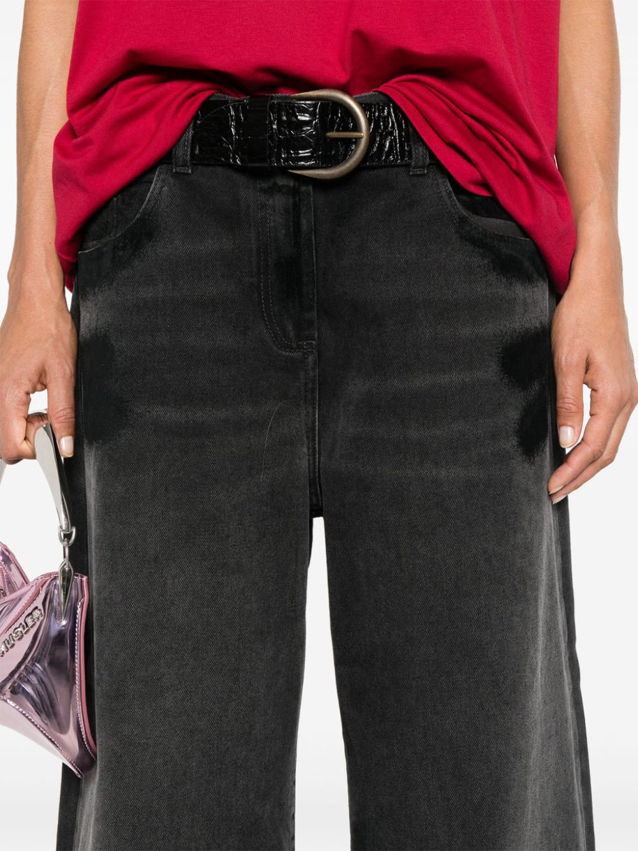 The Attico Layered Baggy Long Jeans