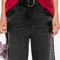 The Attico Layered Baggy Long Jeans