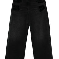 The Attico Layered Baggy Long Jeans
