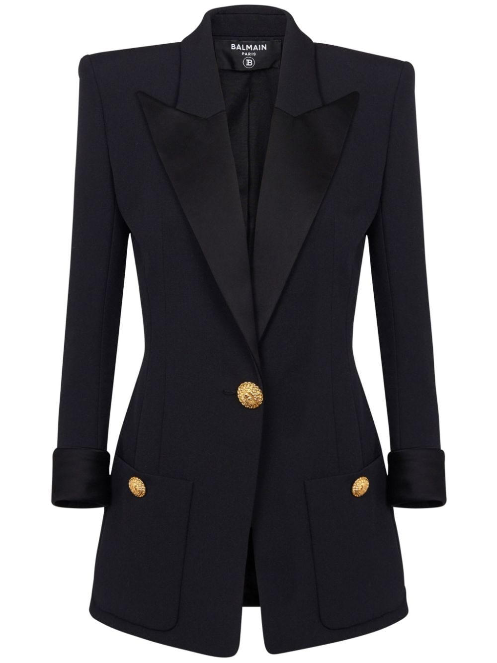 Balmain Grain De Poudre 1 Button Jacket