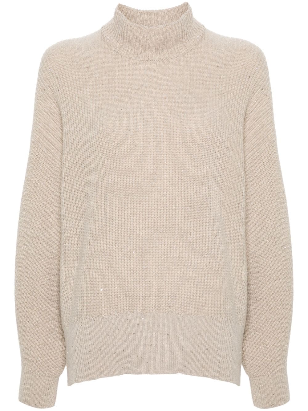 Brunello Cucinelli Sequin Embellished Cashmere-Wool Sweater