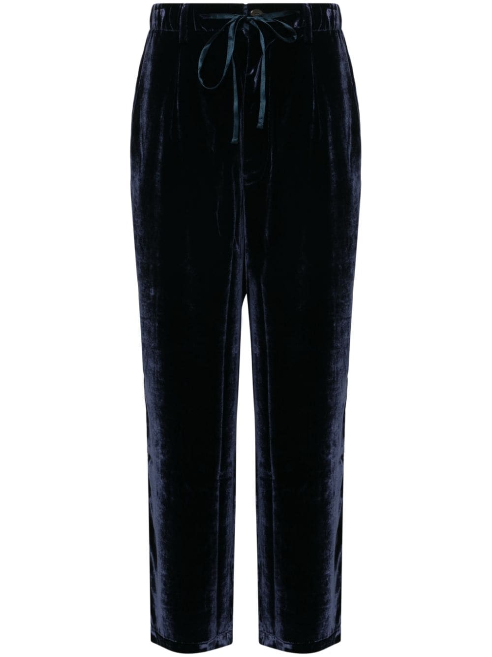 Pierre Louis Mascia Velvet Trousers In Blue
