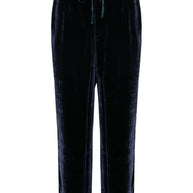 Pierre Louis Mascia Velvet Trousers In Blue