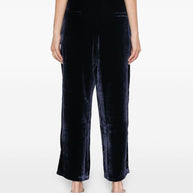 Pierre Louis Mascia Velvet Trousers In Blue