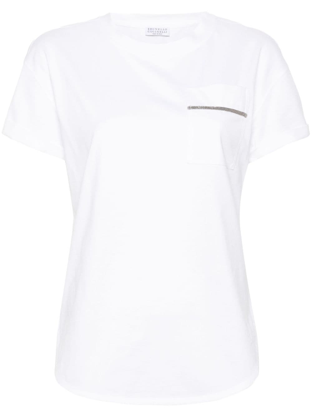 Brunello Cucinelli Cotton Jersey T-shirt White