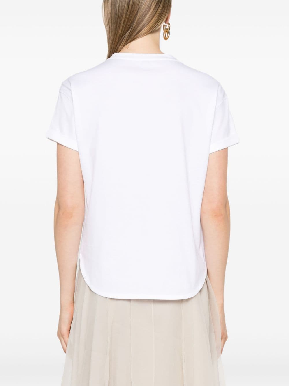 Brunello Cucinelli Cotton Jersey T-shirt White