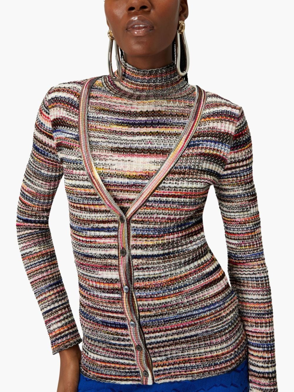 Missoni Wool Blend V-Neck Cardigan