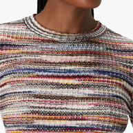 Missoni Wool Blend Mini Dress In Powder