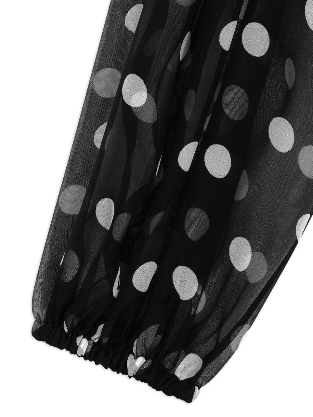 Dolce & Gabbana Silk Chiffon Polka Dot Shirt