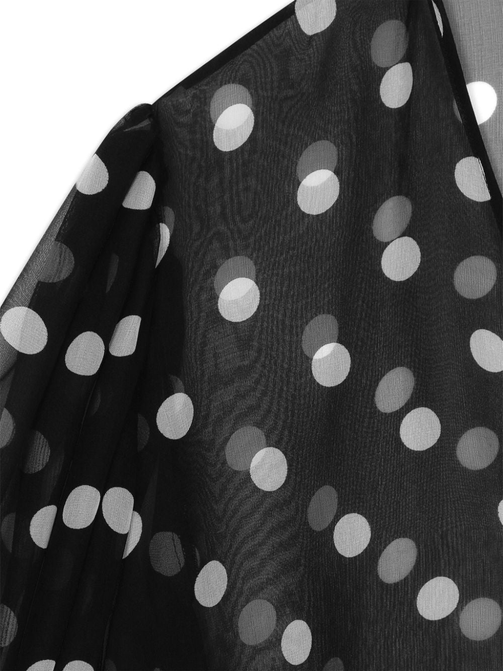 Dolce & Gabbana Silk Chiffon Polka Dot Shirt