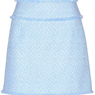Dolce & Gabbana Tweed Bouclé Mini Skirt In Clear Blue