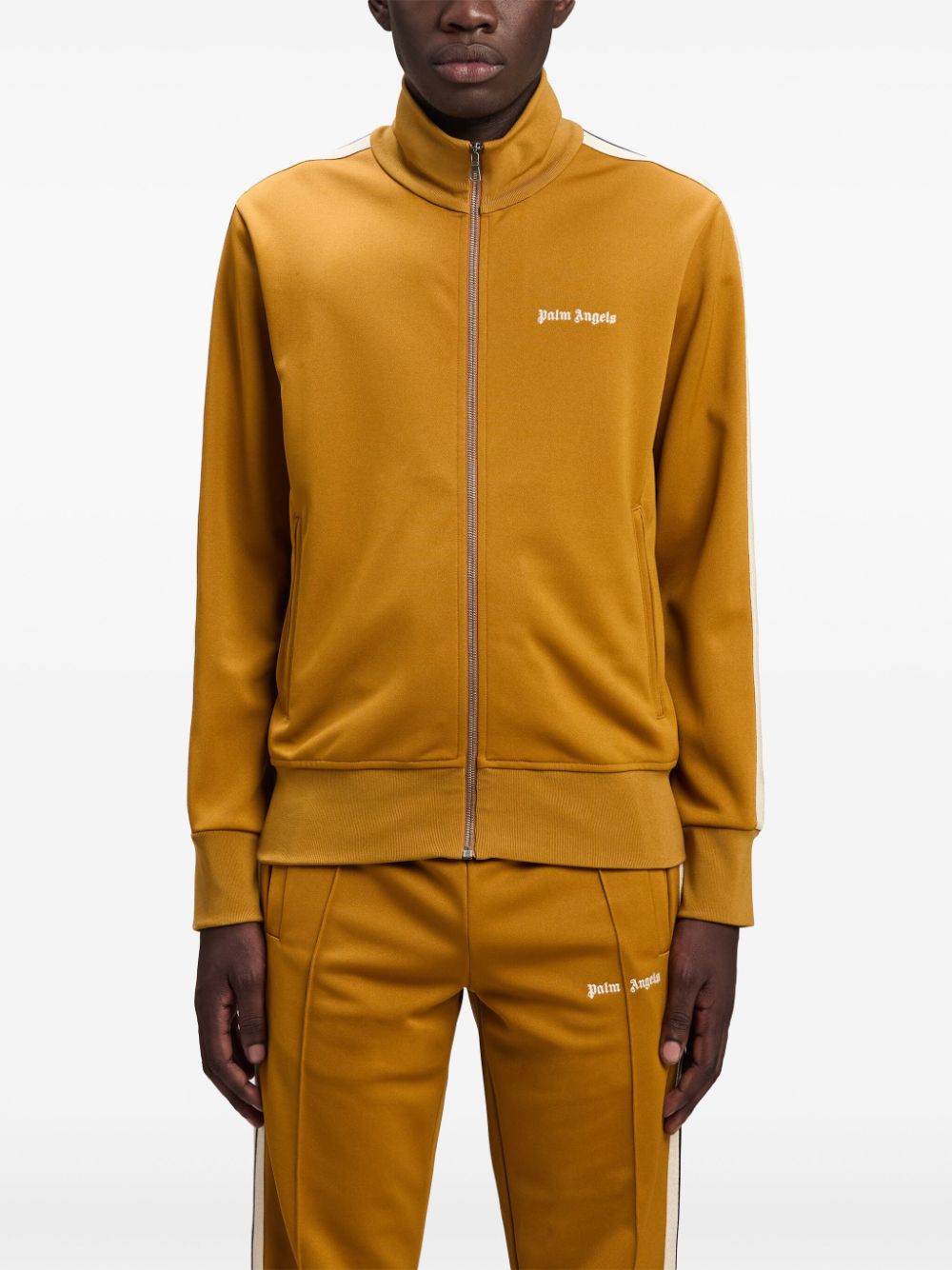 Palm Angels Contrast Band Track Jacket Yellow