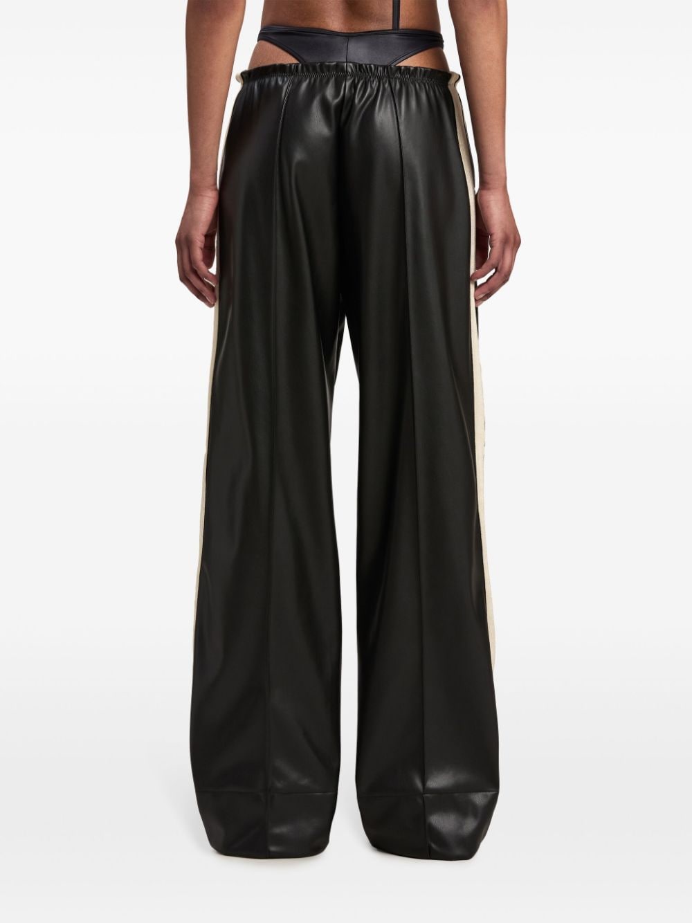 Palm Angels Leather Effect Track Pants