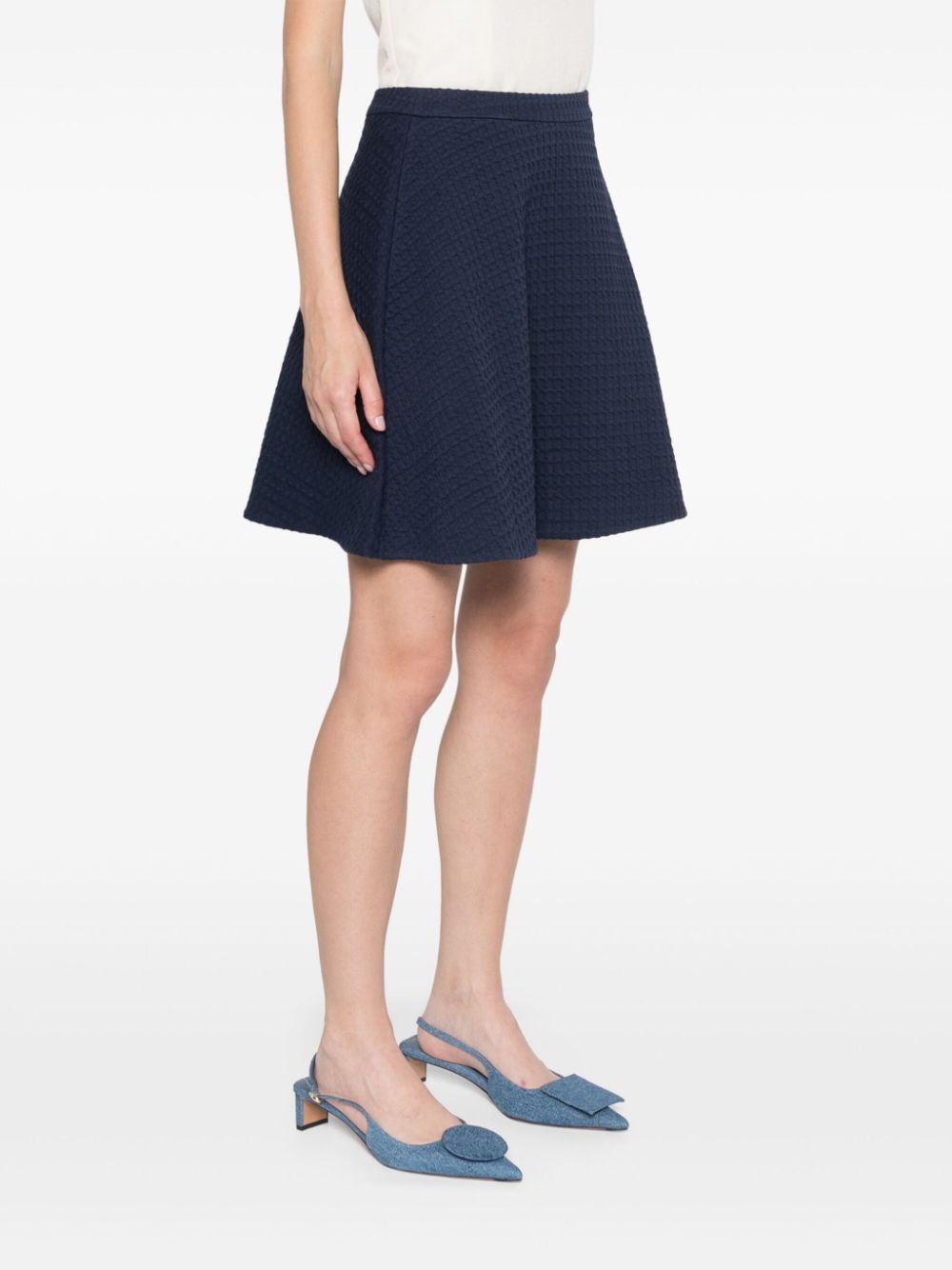 Emporio Armani Waffle Knit Mini Skirt