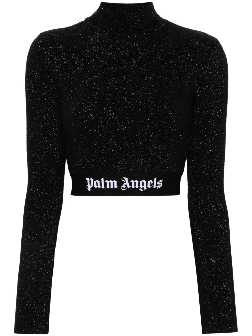 Palm Angels Logo Mock Neck Top