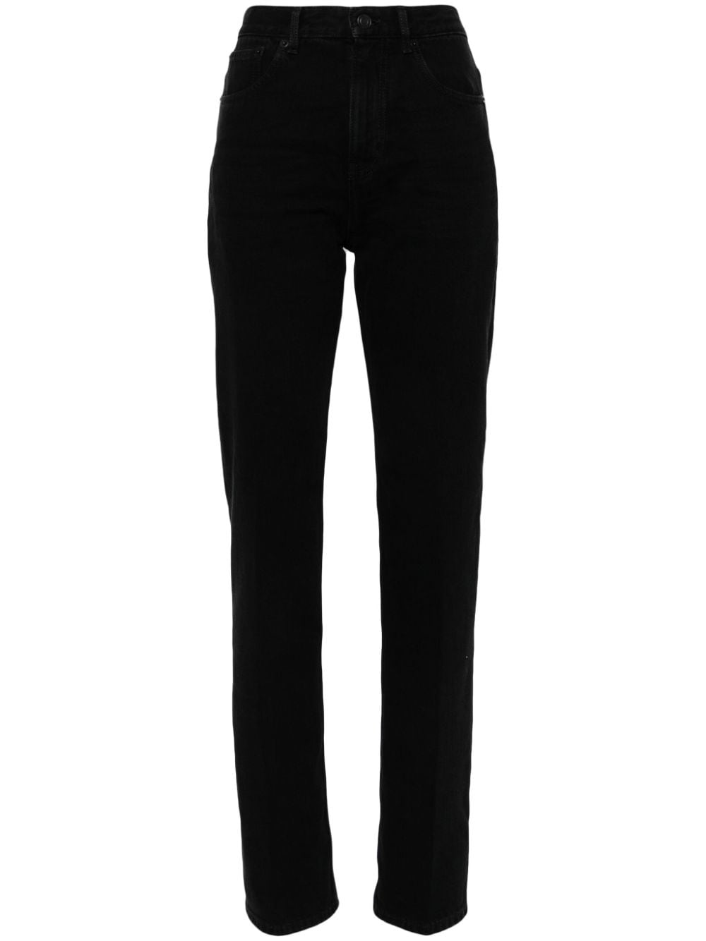 Saint Laurent Mid Rise Straight Leg Jeans