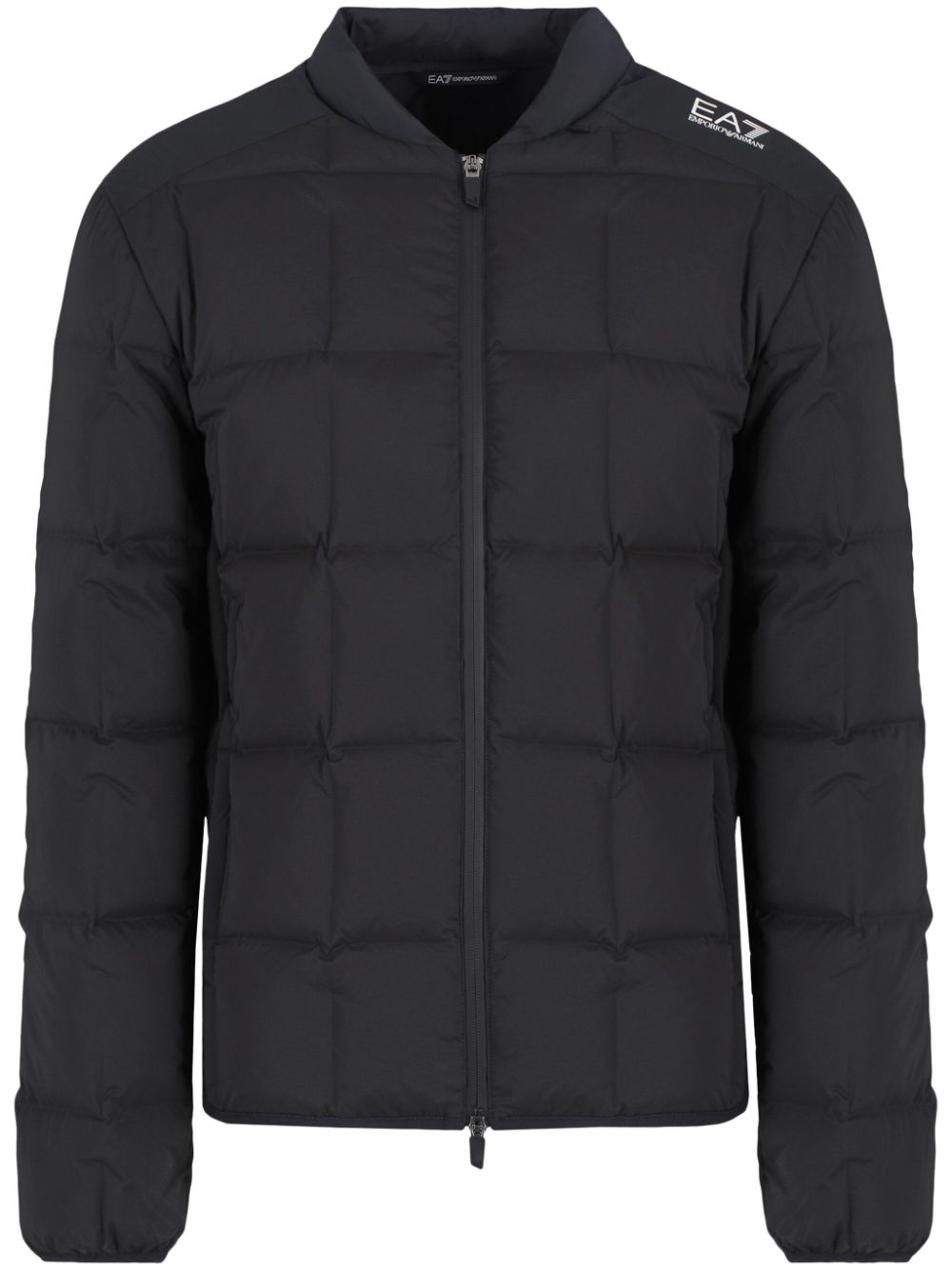 EA7 Quilted Padded Coat Black