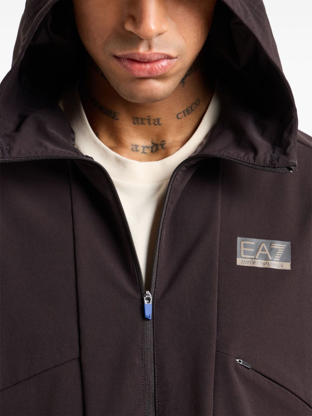 EA7 Full Zip Sweatshirt Black