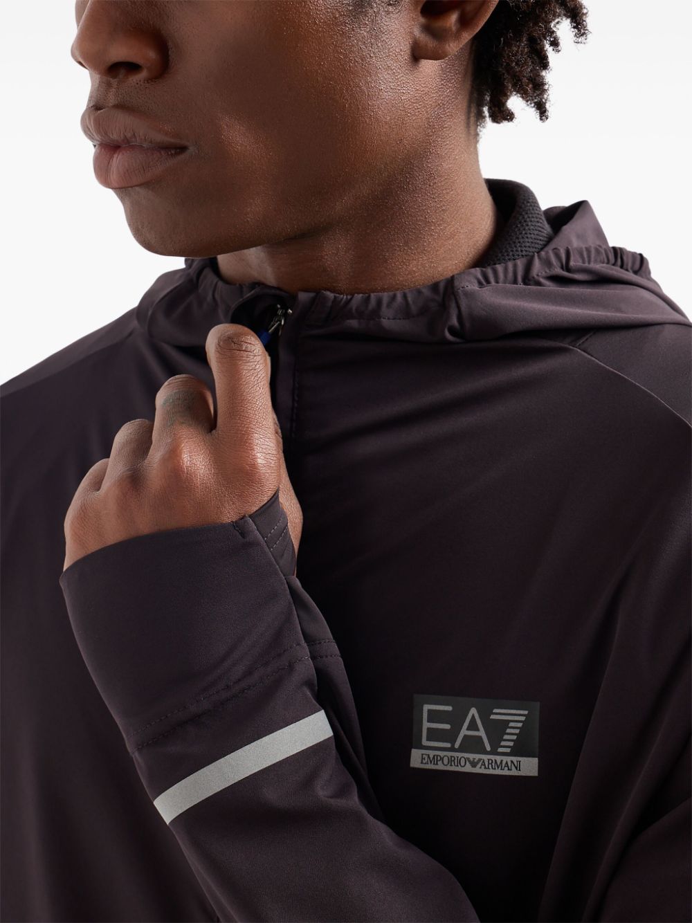 EA7 Hooded Jacket Black