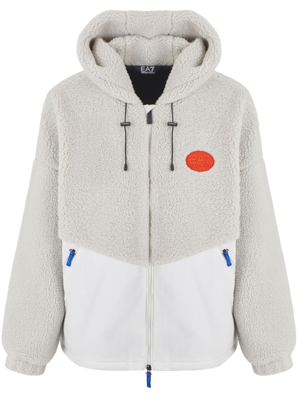 EA7 Hooded Fleece Coat