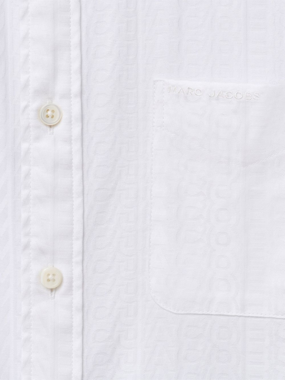 Marc Jacobs Monogram Jacquard Shirt In White