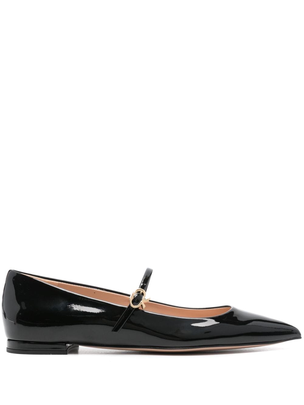 Gianvito Rossi Ribbon Jane Ballet Flats