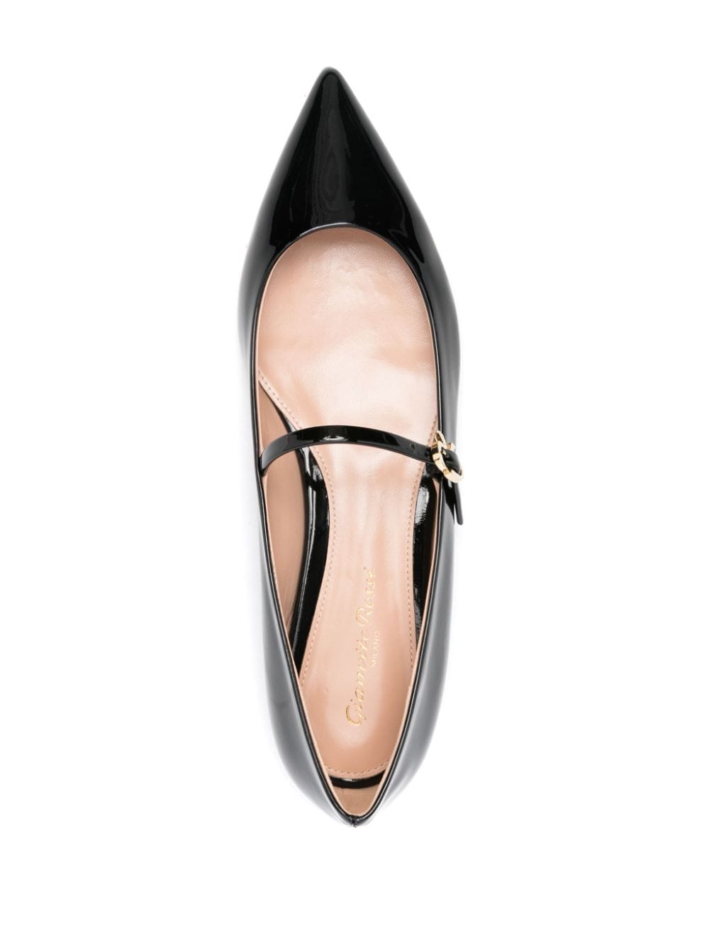 Gianvito Rossi Ribbon Jane Ballet Flats