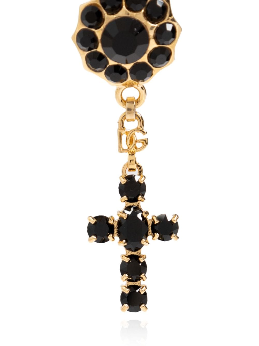 Dolce & Gabbana Cross Pendant Clip-On Earrings